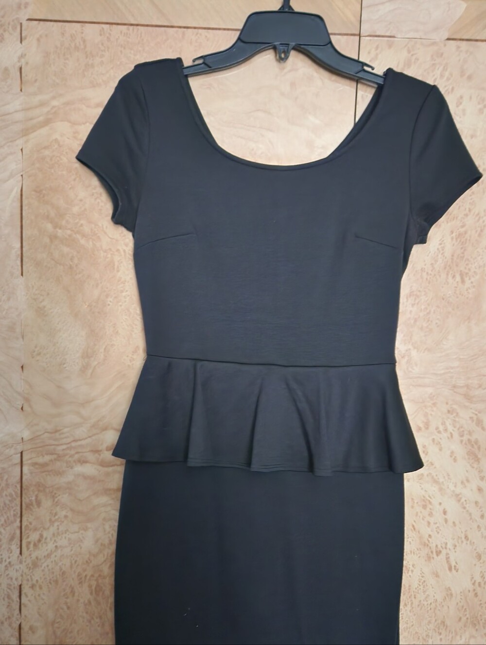 Black Peplum Dress